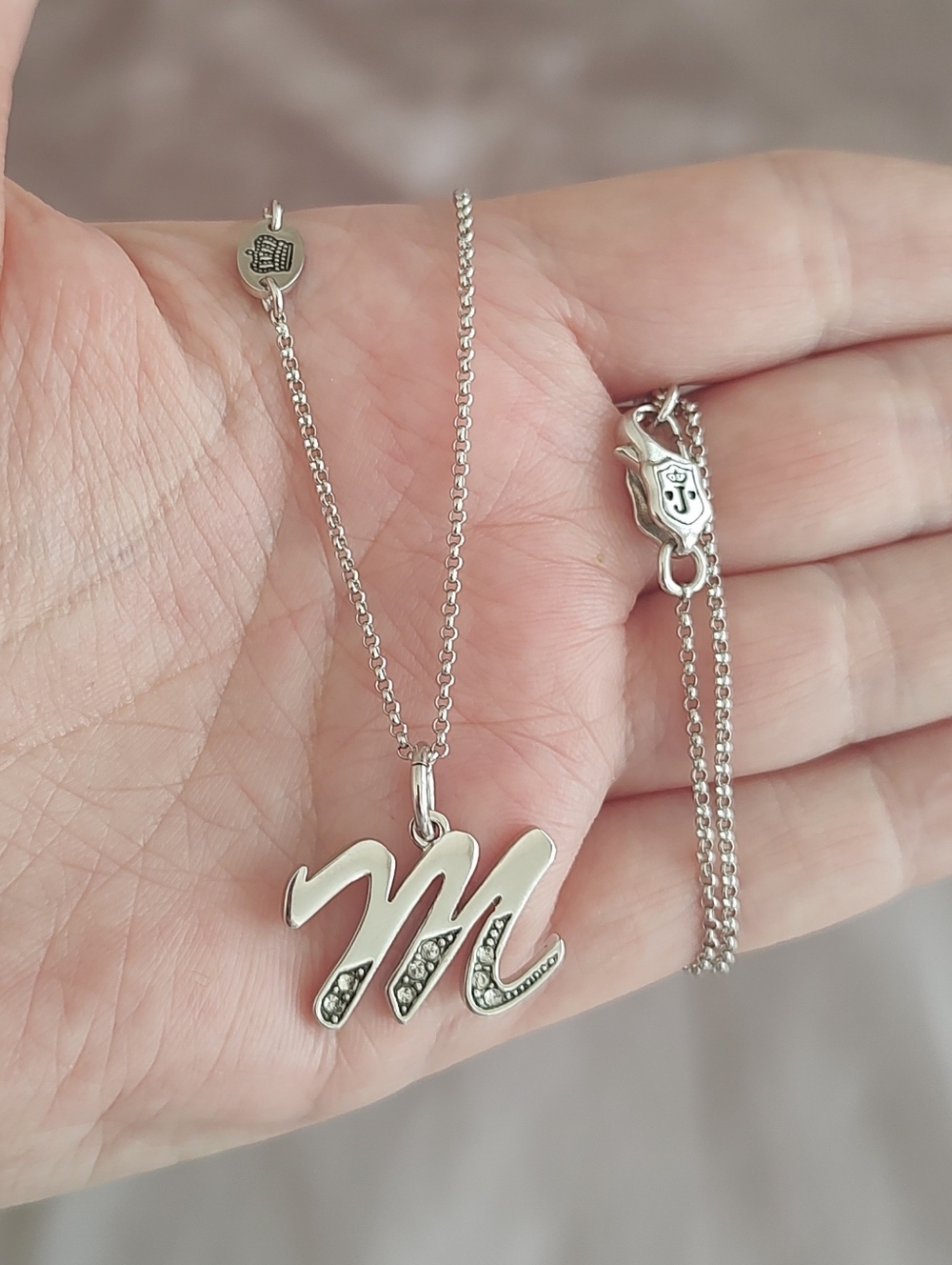 Vintage Juicy Couture Letter M Necklace